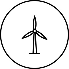 Energy saving eco power icon in black line style, sustainability electricity efficiency symbols pack with renewable green energy illustration, environmental resource graphic element