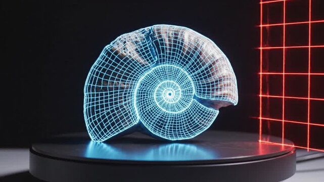 Scientific Innovation Concept Digitizing Fossil for Virtual Museum