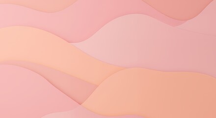 Abstract Soft Pink Wave Pattern with Gentle Curves and Pastel Colors for Modern Backgrounds