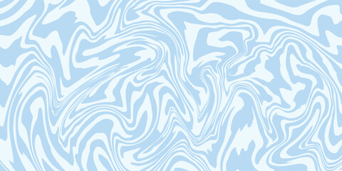 Abstract background seamless pattern with colorful waves. Trendy vector illustration in retro psychedelic style