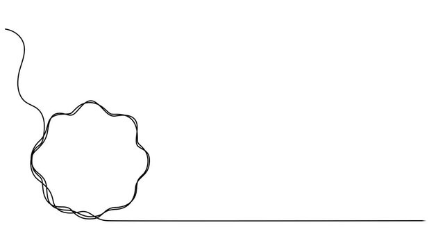 promo labels animation continuous one line drawing, continuous line drawing of super Sale tag emblem or logo design, One continuous line drawing of discount banner. Vector illustration. Linear video.
