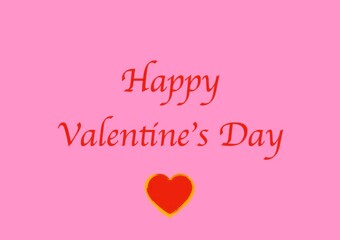 Valentine's day greeting card