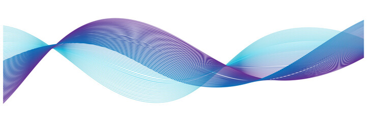Abstract futuristic technology and sound wave pattern. Blue-violet abstract lines. Modern Gradient Background. Vector illustrator © Creativus Illustria
