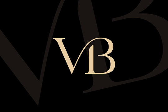 VB or BV letter logo icon design. Classic style luxury initials monogram.