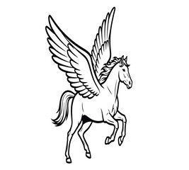 vx (5).Illustration of a winged horse