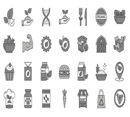 vx (9).ColleCollection of organic and eco-friendly iconsction of organic and eco-friendly icons