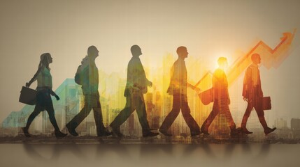 Conceptual demographic growth illustrated with modern social population visuals
.