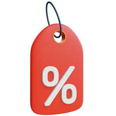 discount tag 3d illustration