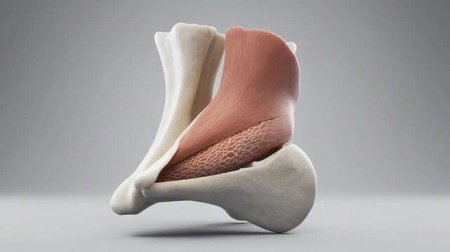 3D CGI Render of Human Talocrural Joint Anatomy