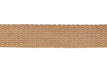 jute fiber webbing, textile ribbon, fabric shopping bag handle, texture