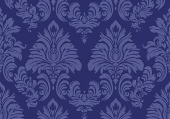 Damask seamless pattern vector for wallpaper, this damask pattern vector is ideal for textiles, packaging and elegant damask pattern vector prints