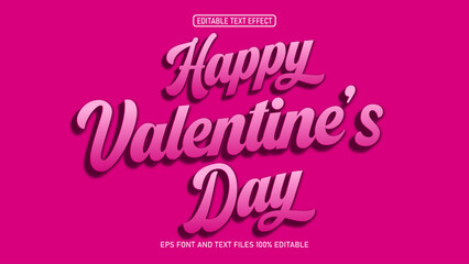 Happy Valentines day Editable text effect
