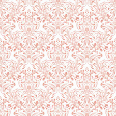 Fototapeta premium seamless damask pattern
