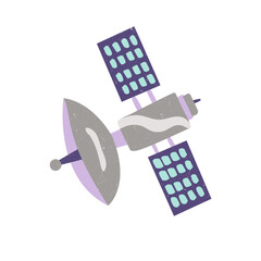 Minimalist Communication Satellite Icon Design