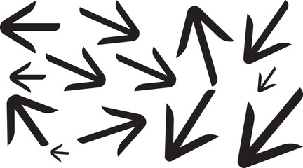 Green .black street signs. Direction wayfinding arrows, post sign isolated realistic vector illustration set. Arrow icon set cursor arrow
