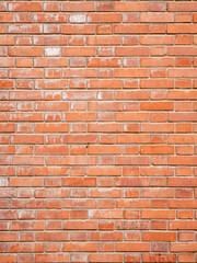 Weathered red brick wall texture background