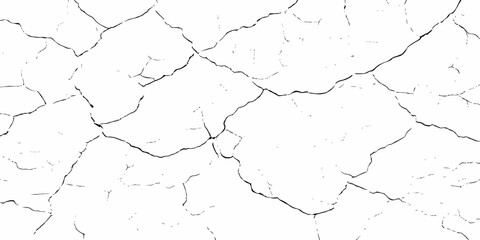Black and white texture of cracked and abstract grunge texture effect old concrete faded wall dry surface patterns background.
