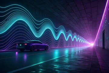 night traffic in the city