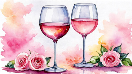 A charming and intimate motif conveying the warmth and elegance of a special celebration or a romantic toast