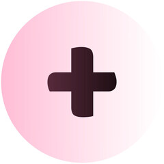 Fototapeta premium Math icon in pink button style