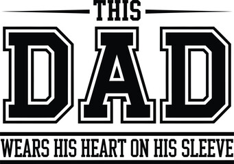 This Dad Heart Sleeve Design