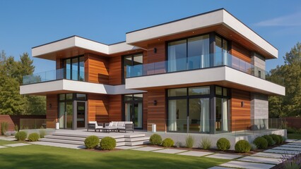 A luxurious modern house