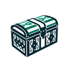Stylized Treasure Chest Vector Illustration