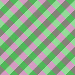 Green and pink plaid pattern