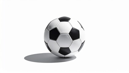 Obraz premium Classic Black and White Soccer Football Isolated on a White Background