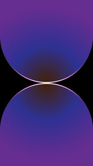 Abstract gradient spheres with glowing light in the center image photo