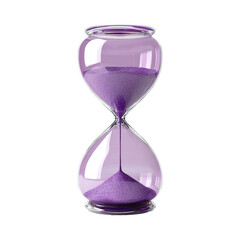 Hourglass on white background, sandglass 3d rendering