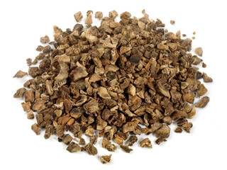 Food and Health - Rampion Tea on white Background