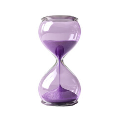 Hourglass on white background, sandglass 3d rendering