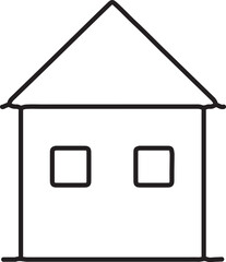 house icon isolated on white