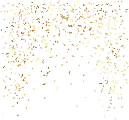 Elegant golden petals scattered around the edges creating a decorative frame on a transparent background.