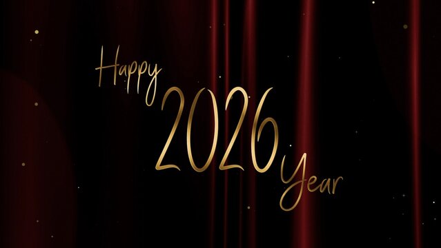Christmas and New Year Typography Blessings, Golden Glamour Title Card 04