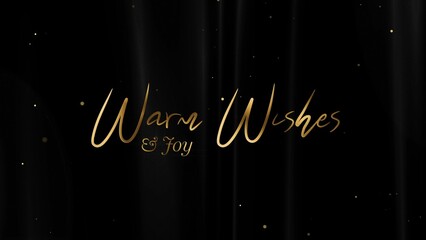 Christmas and New Year Typography Blessings, Golden Glamour Title Card 13