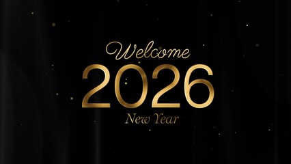 Christmas and New Year Typography Blessings, Golden Glamour Title Card 15