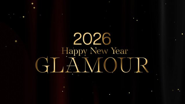 Christmas and New Year Typography Blessings, Golden Glamour Title Card 21