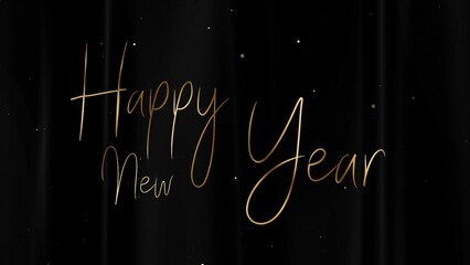 Christmas and New Year Typography Countdown, Golden Glamour Title Card 28
