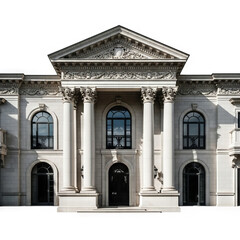 facade of a building with columns