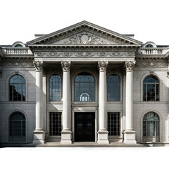 facade of a building with columns