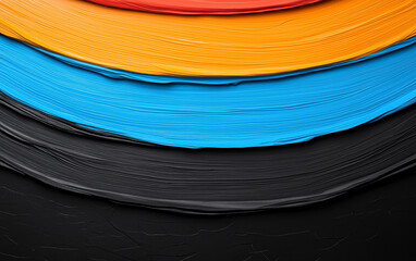 Vibrant paint strokes abstract background art blue brush