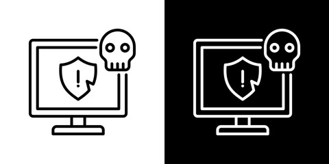 Security Breach Icons. Fresh Line Design Built For Creative Flexibility In Light And Dark Versions.  © New River