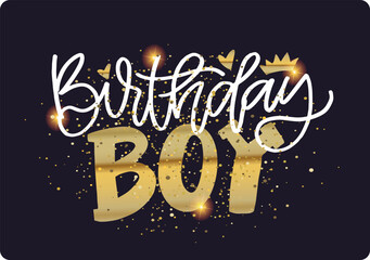 Birthday label. Cute hand drawn doodle lettering quote. Lettering for t-shirt design, mug print, bag print, clothes fashion. 100% hand drawn vector image.
