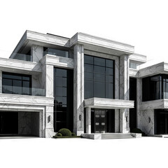 facade of a building with columns