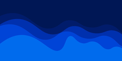 Minimal blue wave background. dynamic shape composition. Modern template design for covers, brochures, web and banners.