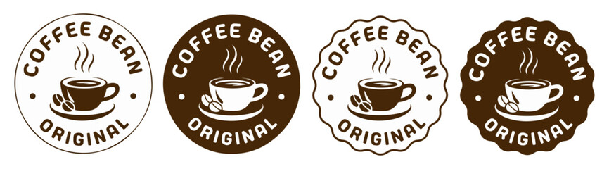 coffee shop retro badge icon