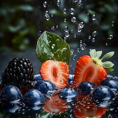 Strawberry Red Juice Splash &ndash; Fresh Fruit strawberry juice splash, red juice splash vector, fresh fruit drip vector, strawberry splash illustration, fruit juice splash design, strawberry vDrip Vector.