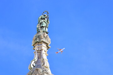 piazza del gesù, napoli, naples, immacolata, italy